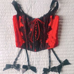 Vintage Fredericks - Lace Satin Bodice Corset